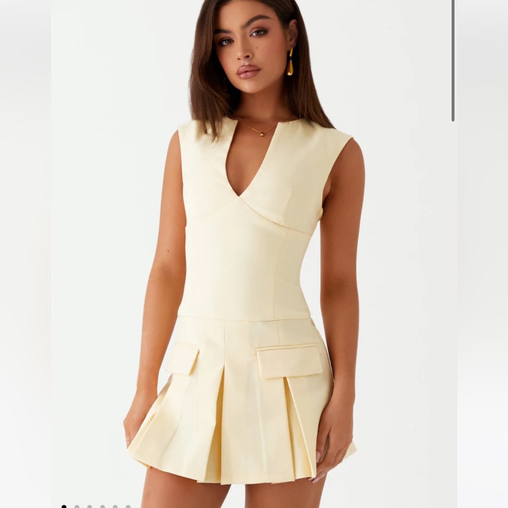Peppermayo cassia mini yellow dress